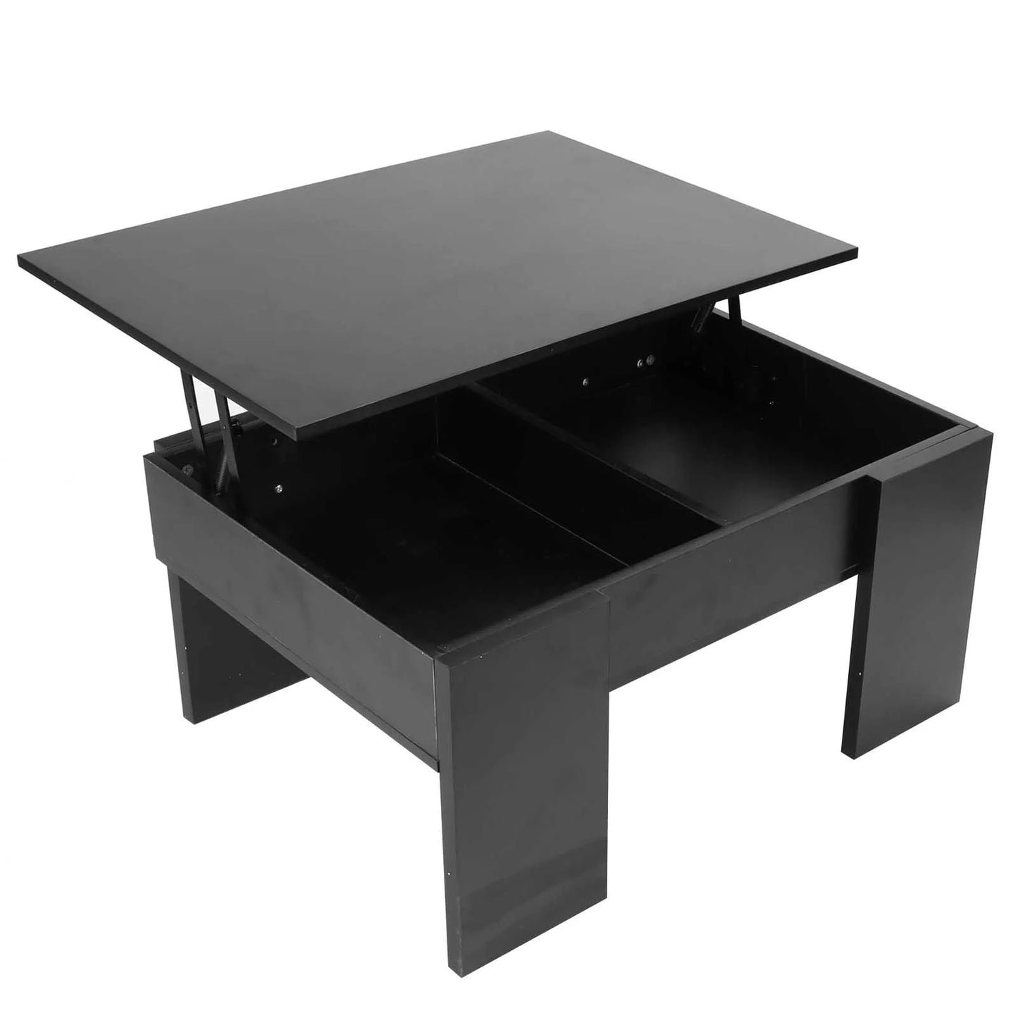 Modern Height Adjustable Coffee Table Wooden Living Room Office Furniture