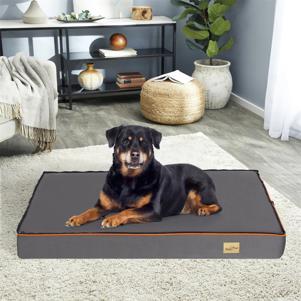 Premium Orthopedic Memory Foam Dog Bed Waterproof Washable Jumbo Mattress