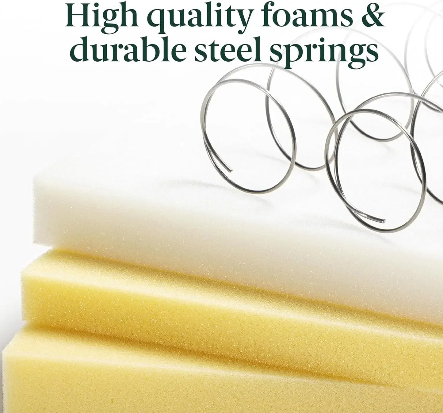 Ljustra 6 Inch Foam Spring Hybrid Mattress Medium Firm Support Safe