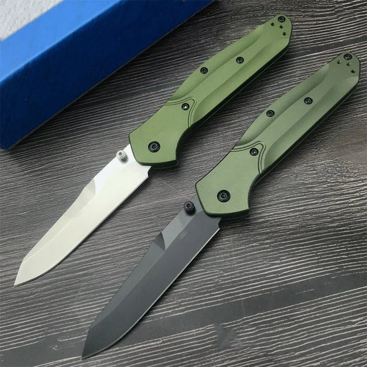 Ljustra Green Handle 940 Folding Knife D2 Blade EDC Survival Tool