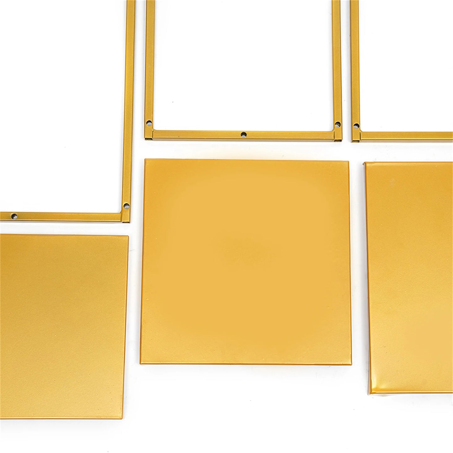 Set of 3 Metal Square Flower Stands Plant Holders for Home Wedding Decor