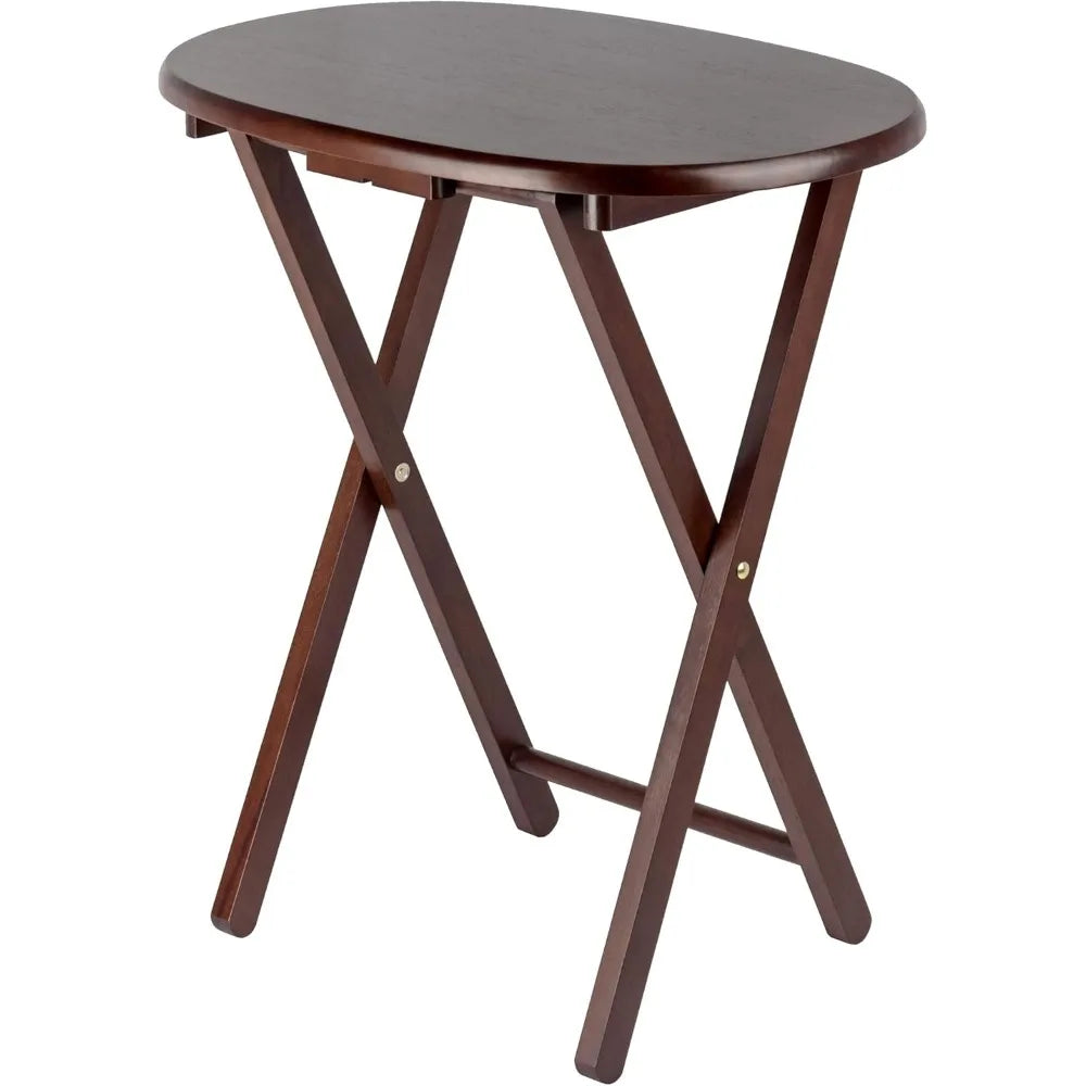 Ljustra Nathan Snack Table Set of 4 Oval Nesting Side Tables Living Room