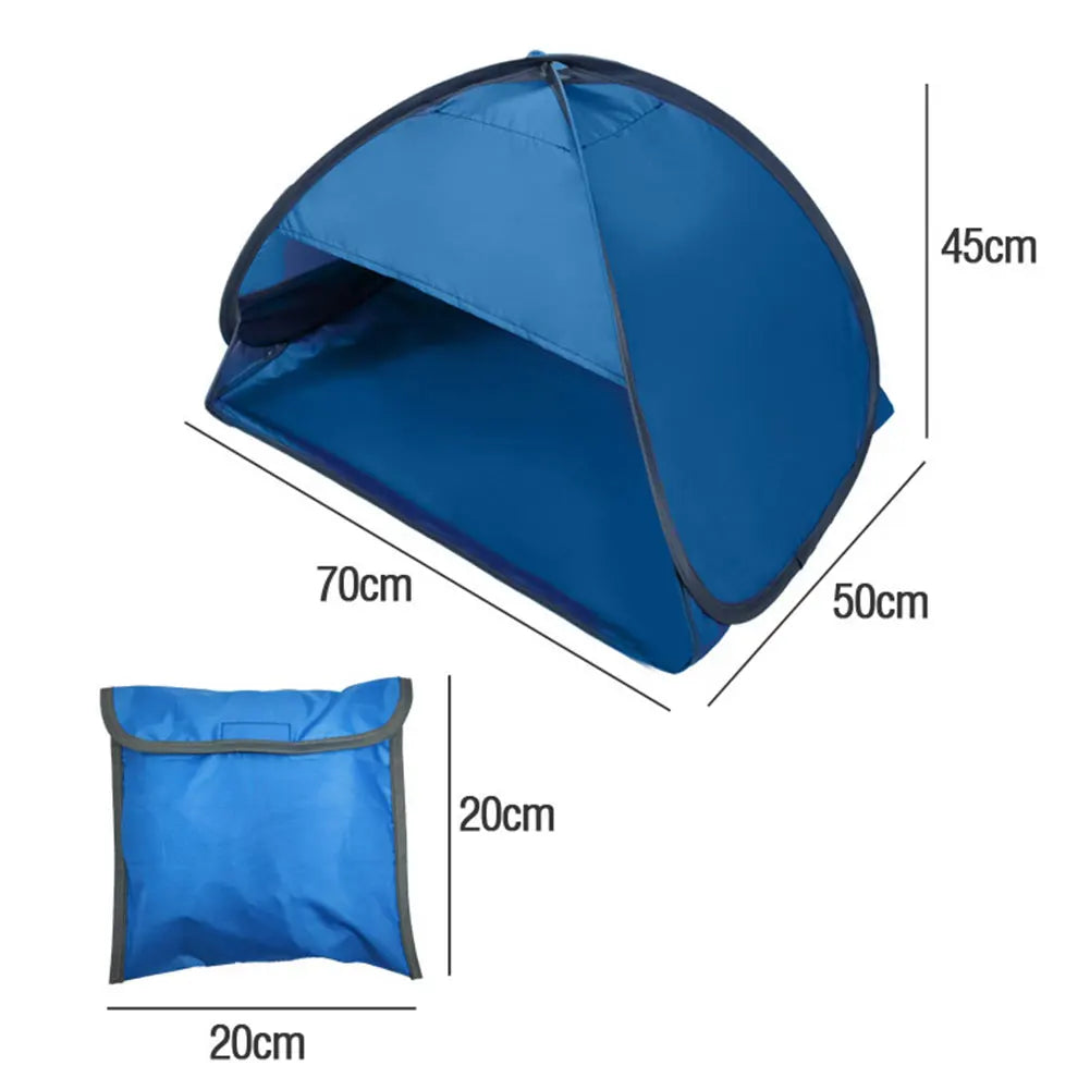 Beach Headrest Sunshade Tent Portable Automatic Camping Shelter for Kids Adults