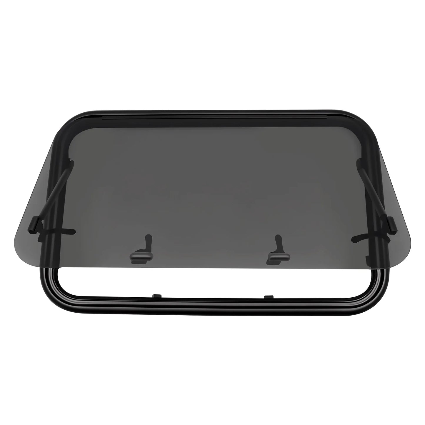 RV Exit Window 90x55cm Tempered Glass Camper Emergency Window Trim Kit