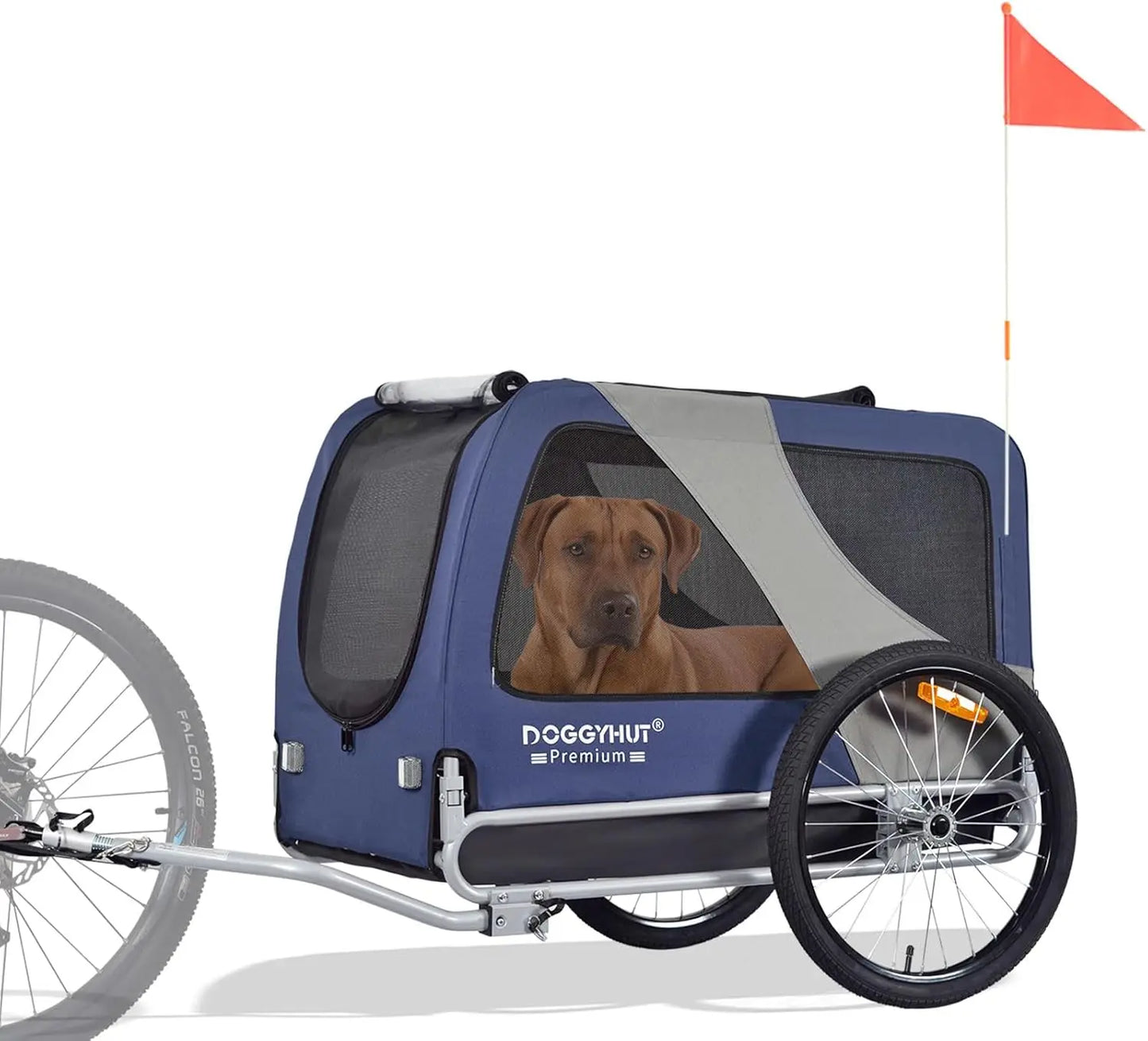 Ljustra Premium XL Pet Bike Trailer for Large Dogs or Multiple Small Dogs
