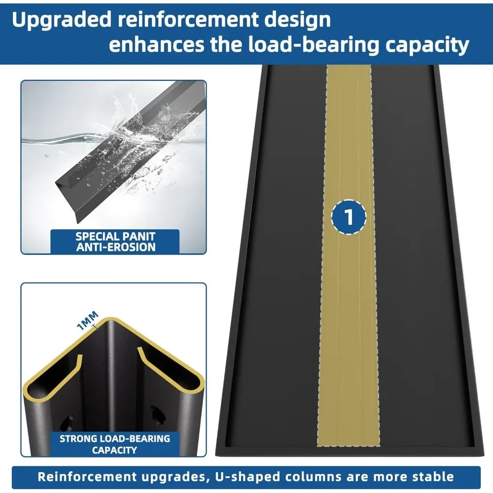 Heavy Duty Garage Shelving Unit 48 Inch Adjustable Metal Storage Rack