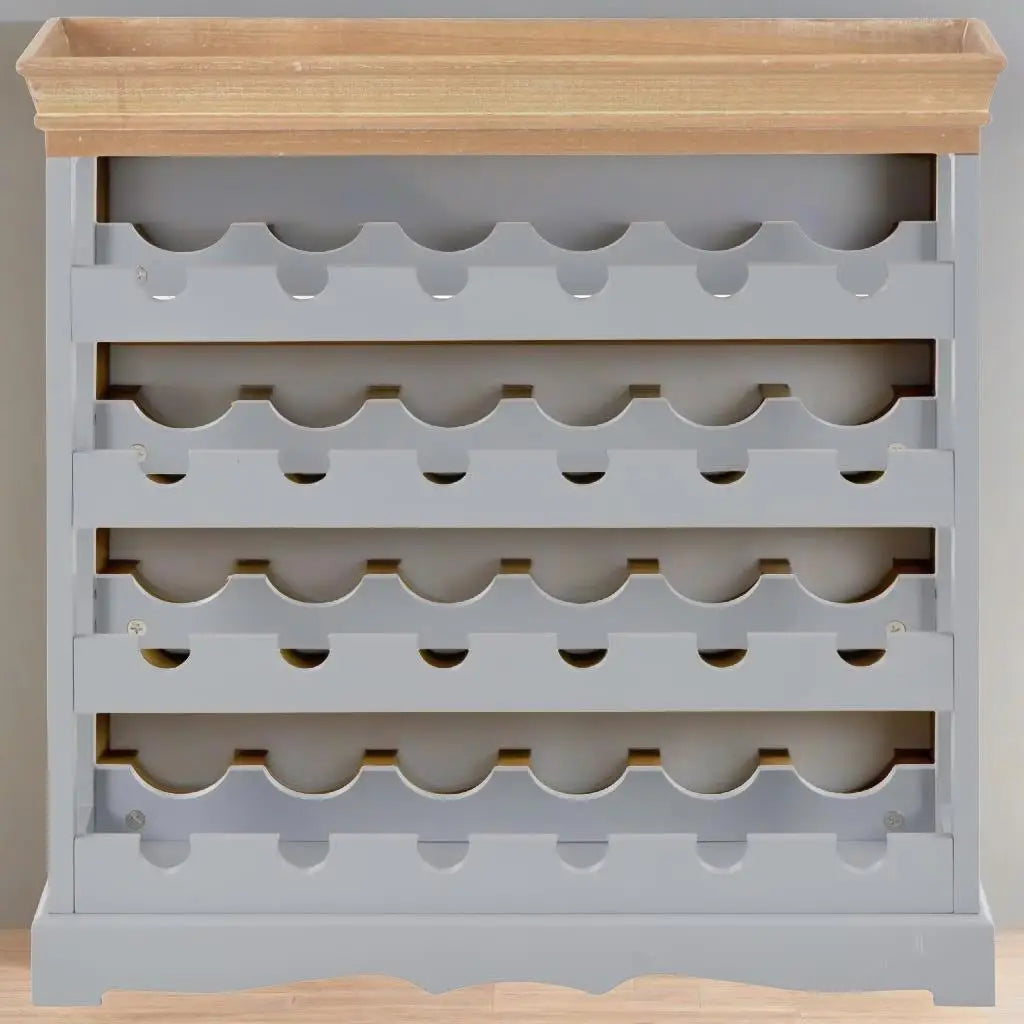 Gray Wine Cabinet Stylish Storage for Wine Bottles Glasses 27.6x8.9x27.8