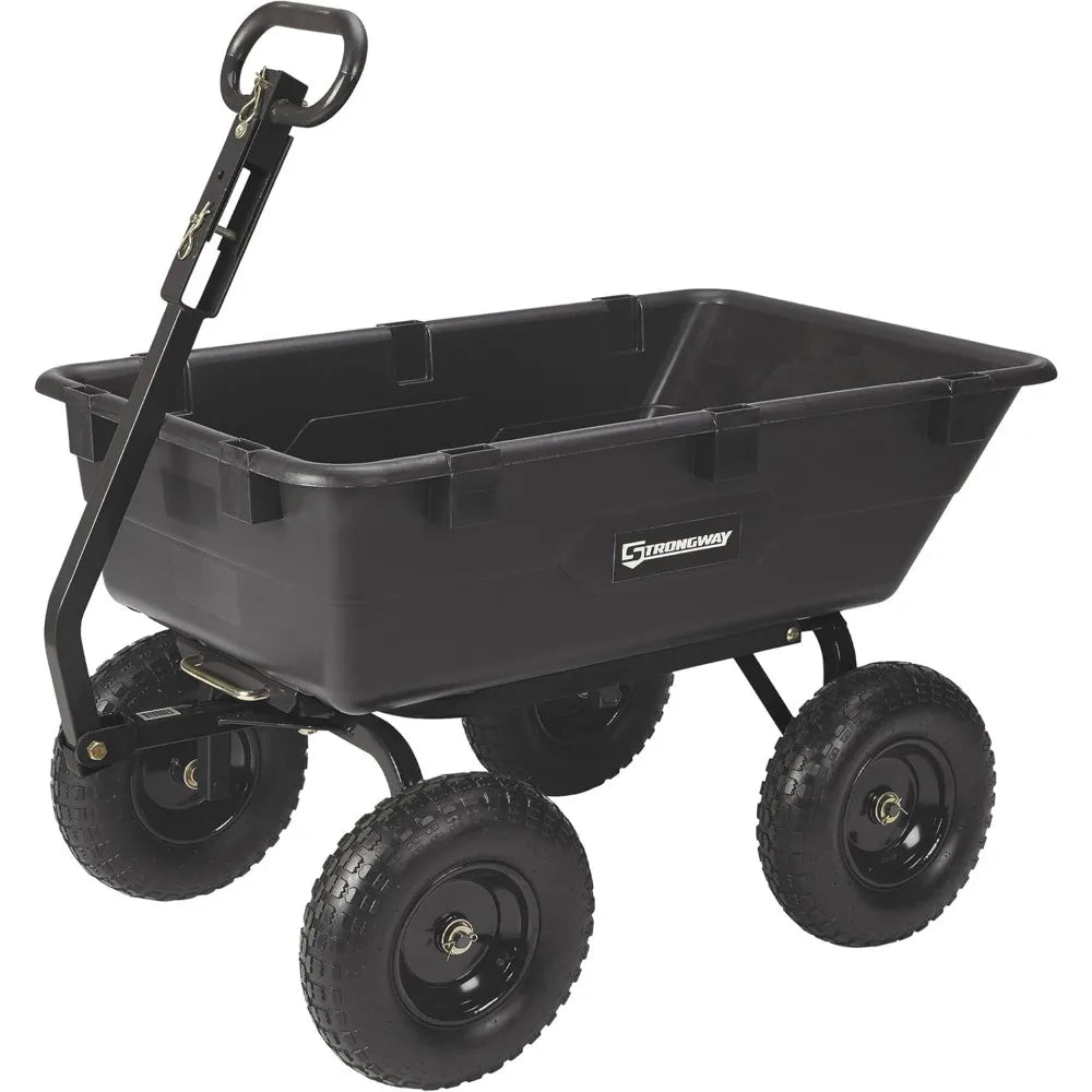 Poly Garden Wagon 1200-Lb Capacity Heavy Duty Utility Cart