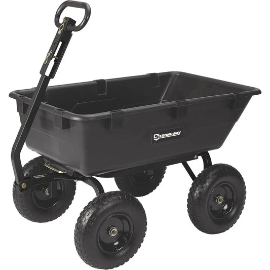 Poly Garden Wagon 1200-Lb Capacity Heavy Duty Utility Cart