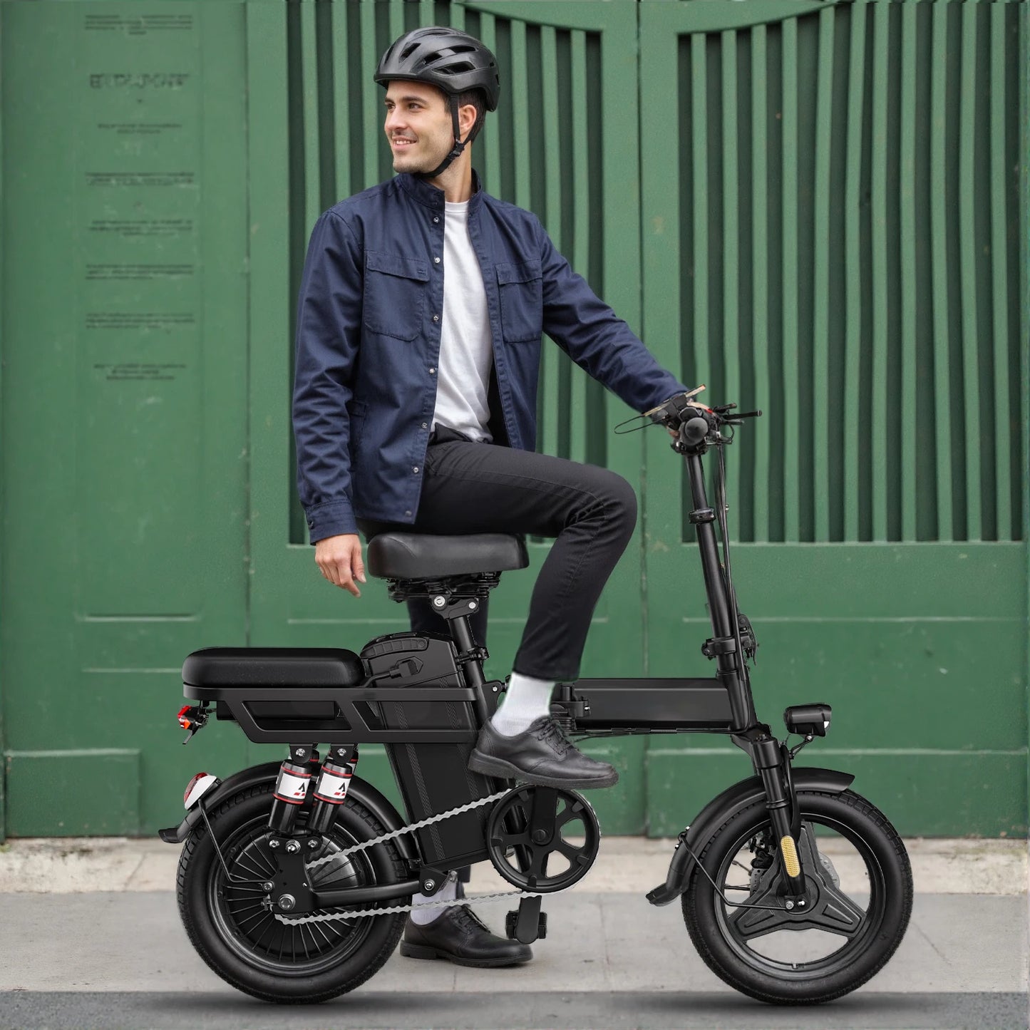 500W 48V Folding Electric Bike 19 MPH High-Power Commuter Adult Bike