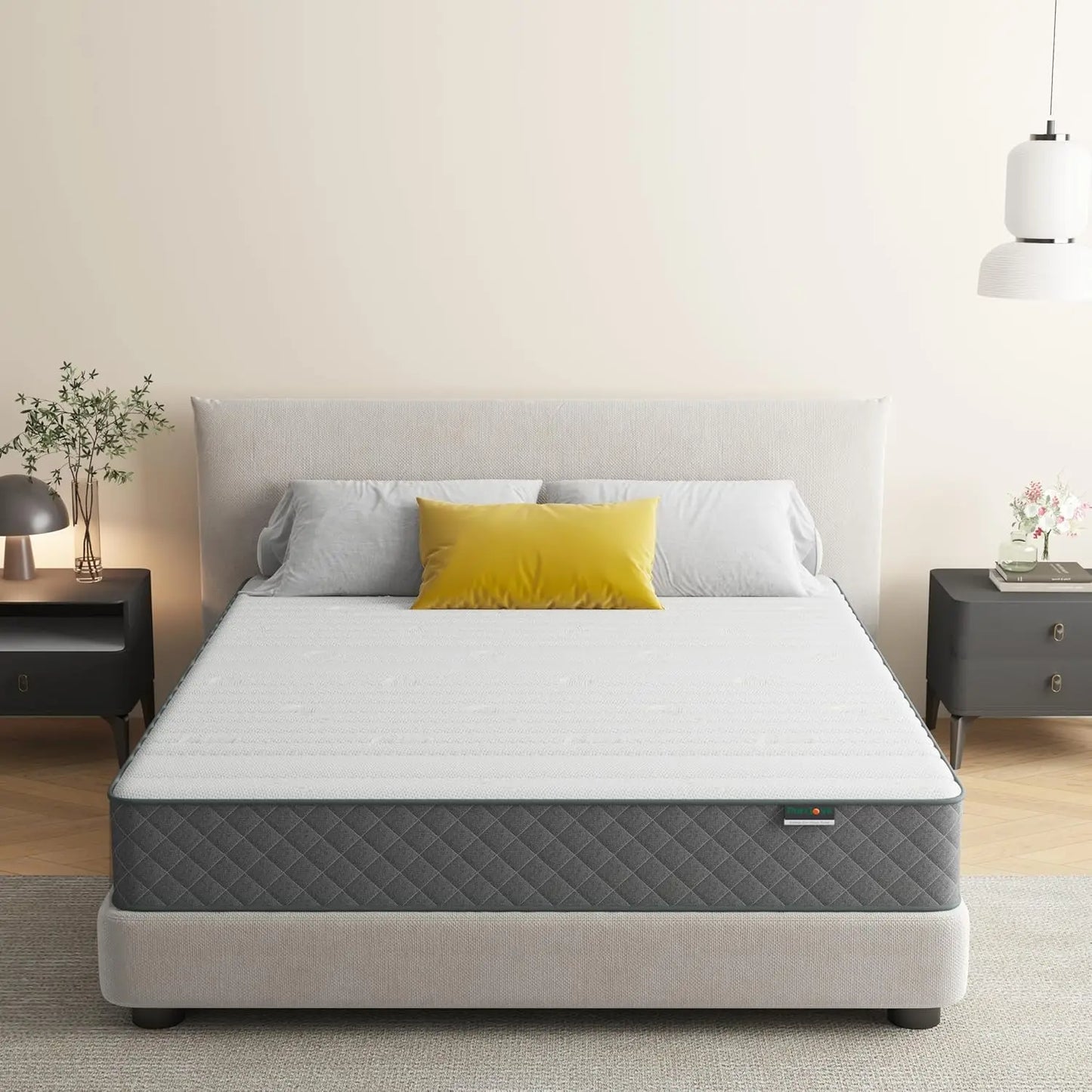Ljustra 10 Inch Firm Queen Mattress Cooling Memory Foam Pressure Relief