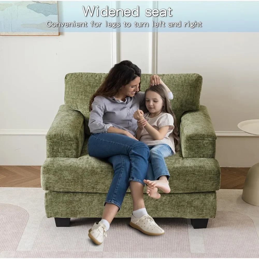 Cloud-Like Oversized Accent Chair Ultra-Plush Relaxation Comfort