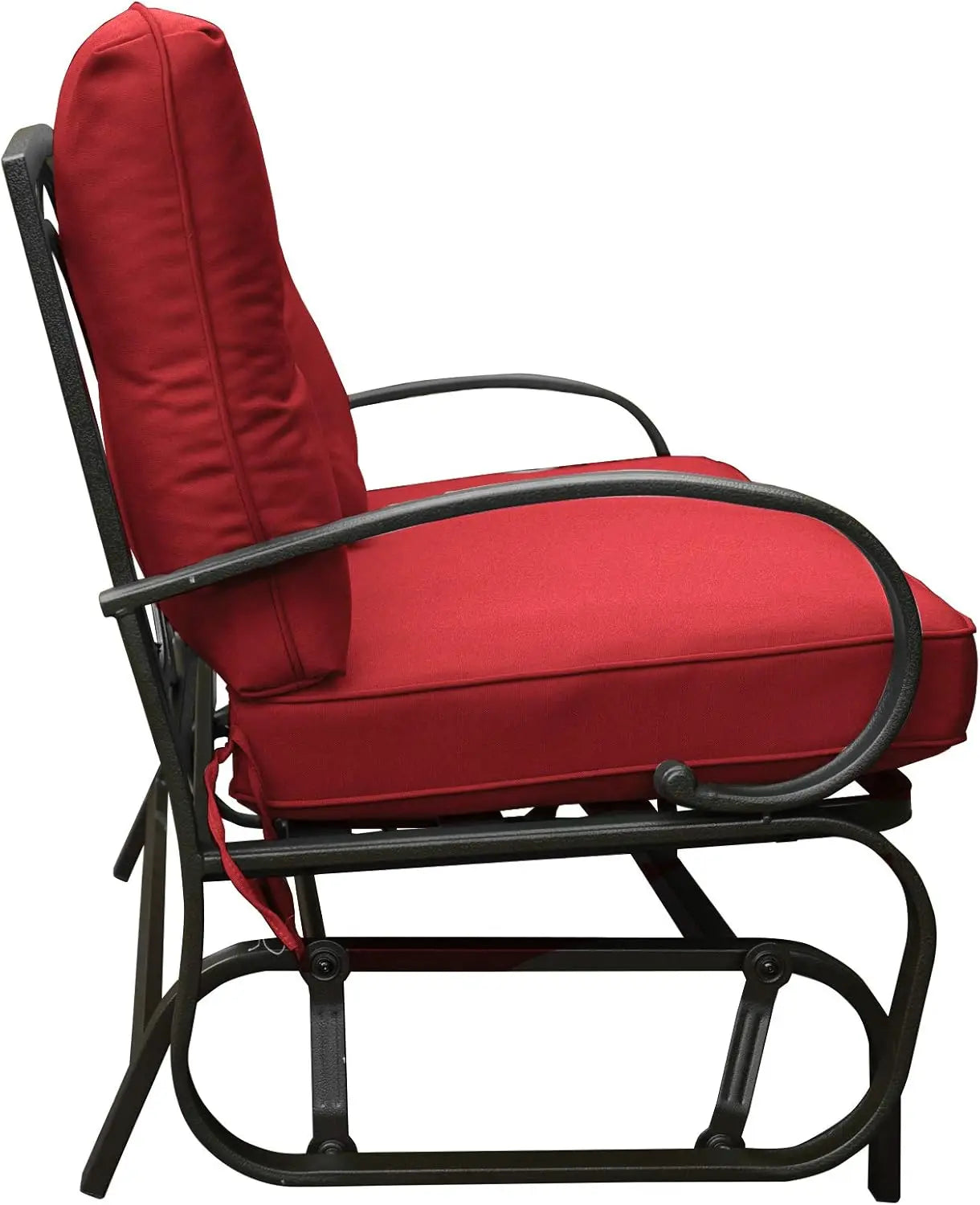 Cozy Patio Glider Bench Outdoor Rocking Loveseat Cushioned Seats