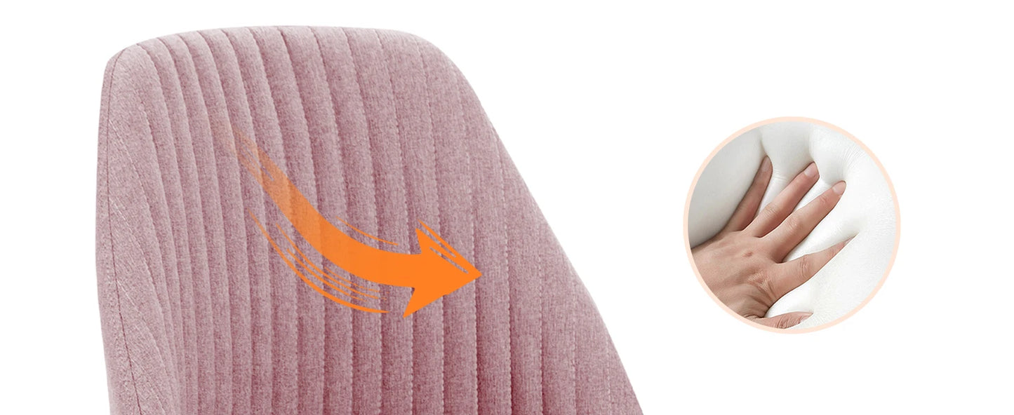 Ljustra Simple Deluxe Armless Office Desk Chair Modern Swivel Chair