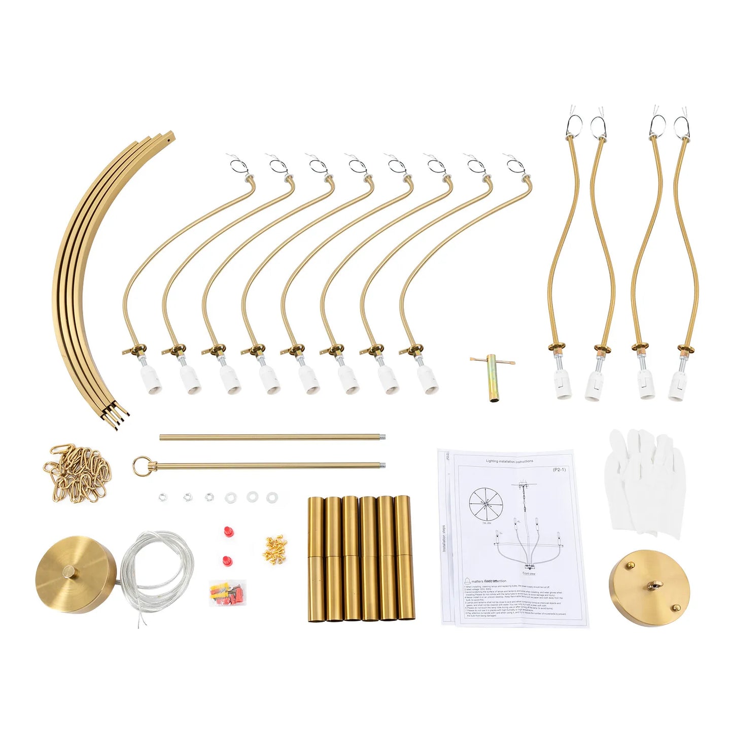 60W E12 Rustic Candle Round Chandelier Vintage Lighting for Dining Room