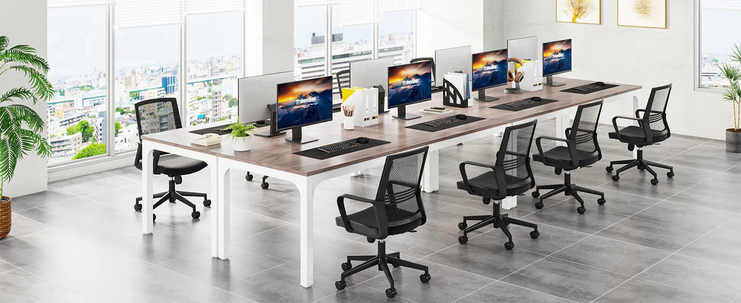 Extra Long Computer Desk 2 Person Home Office Workstation 78.7 Inches