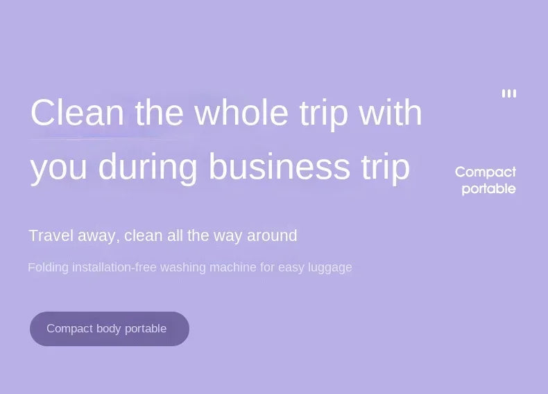 Portable Mini Washing Machine Bucket for Clothes Travel Washer