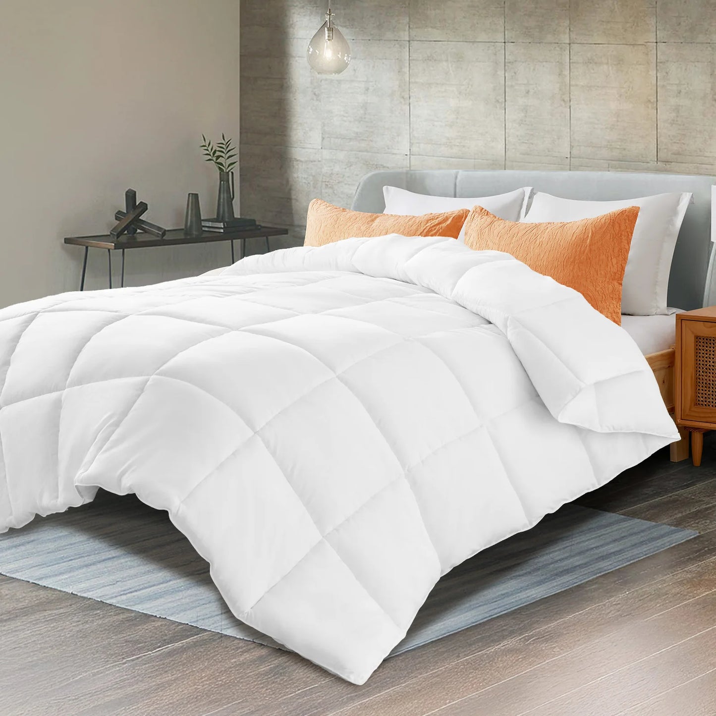 Ljustra King Size All Season Comforter Soft Breathable Bedding 102x90