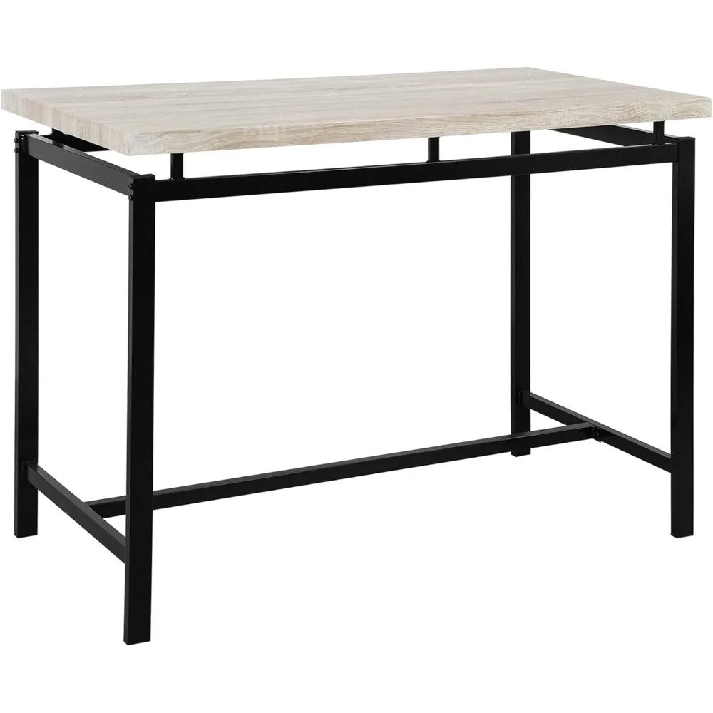 5 Piece Pub Table Set Dining Height Table for Kitchen Living Room