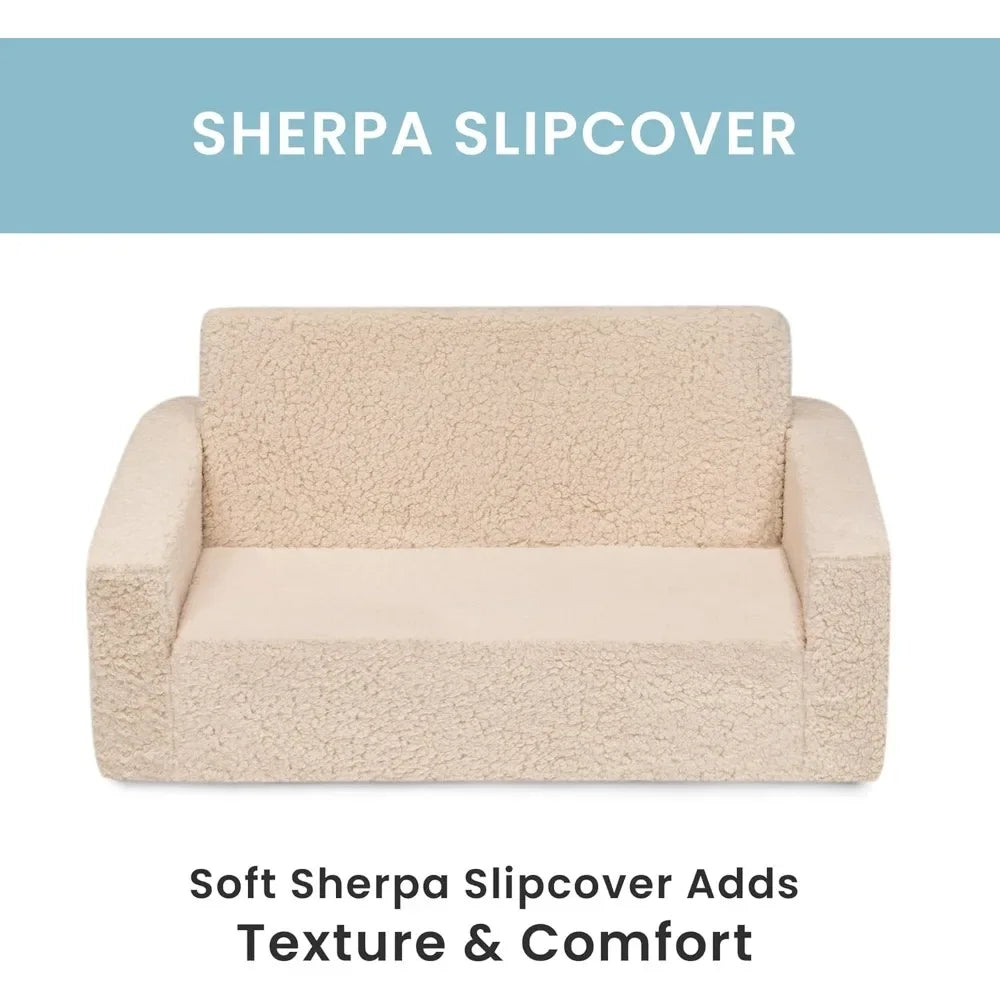 Ljustra Convertible Sofa Lounger for Kids 2-in-1 Foldable Chair