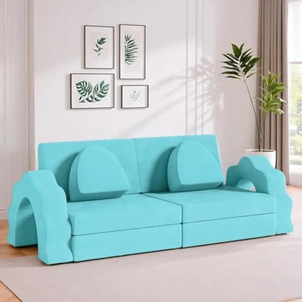 Modular Kids Play Couch Convertible Foam Sofa for Playroom