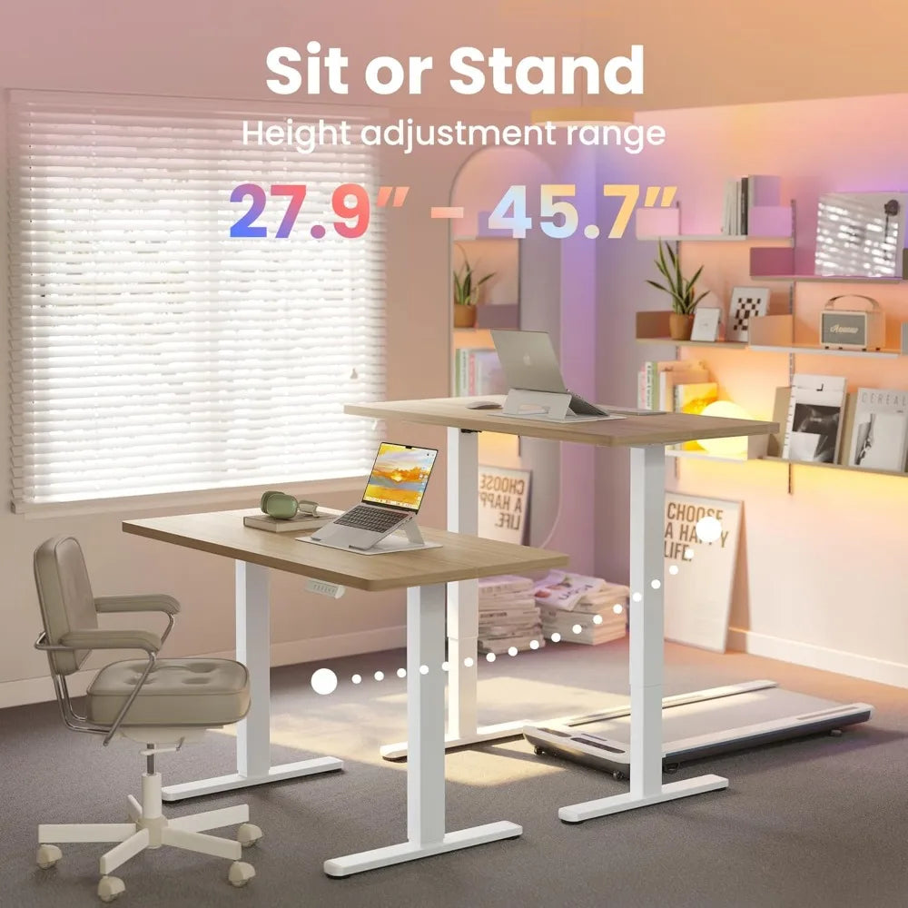 32 Inch Electric Standing Desk Adjustable Height Memory Settings Home Office