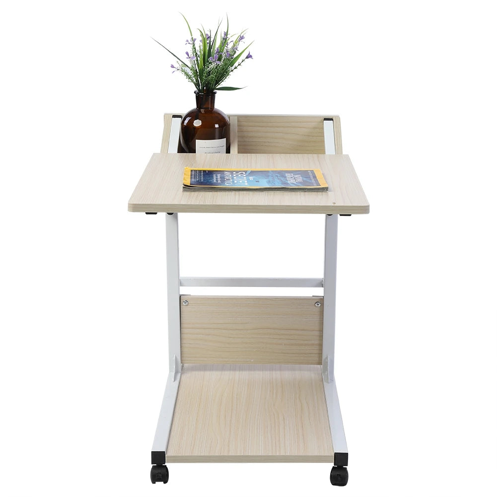 Portable Multifunctional Removable Laptop Desk with Wheels and Drawer