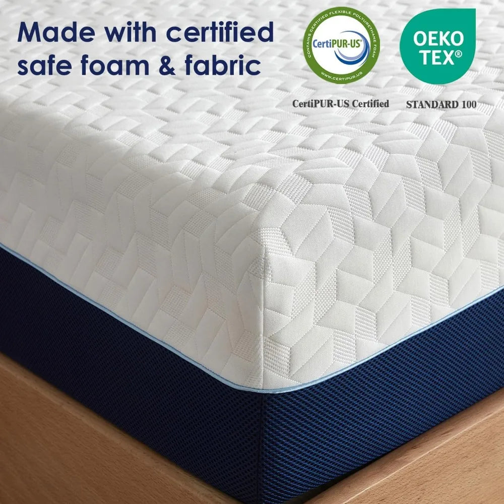 Ljustra Cooling Gel Memory Foam Twin Mattress for Kids 6 Inch