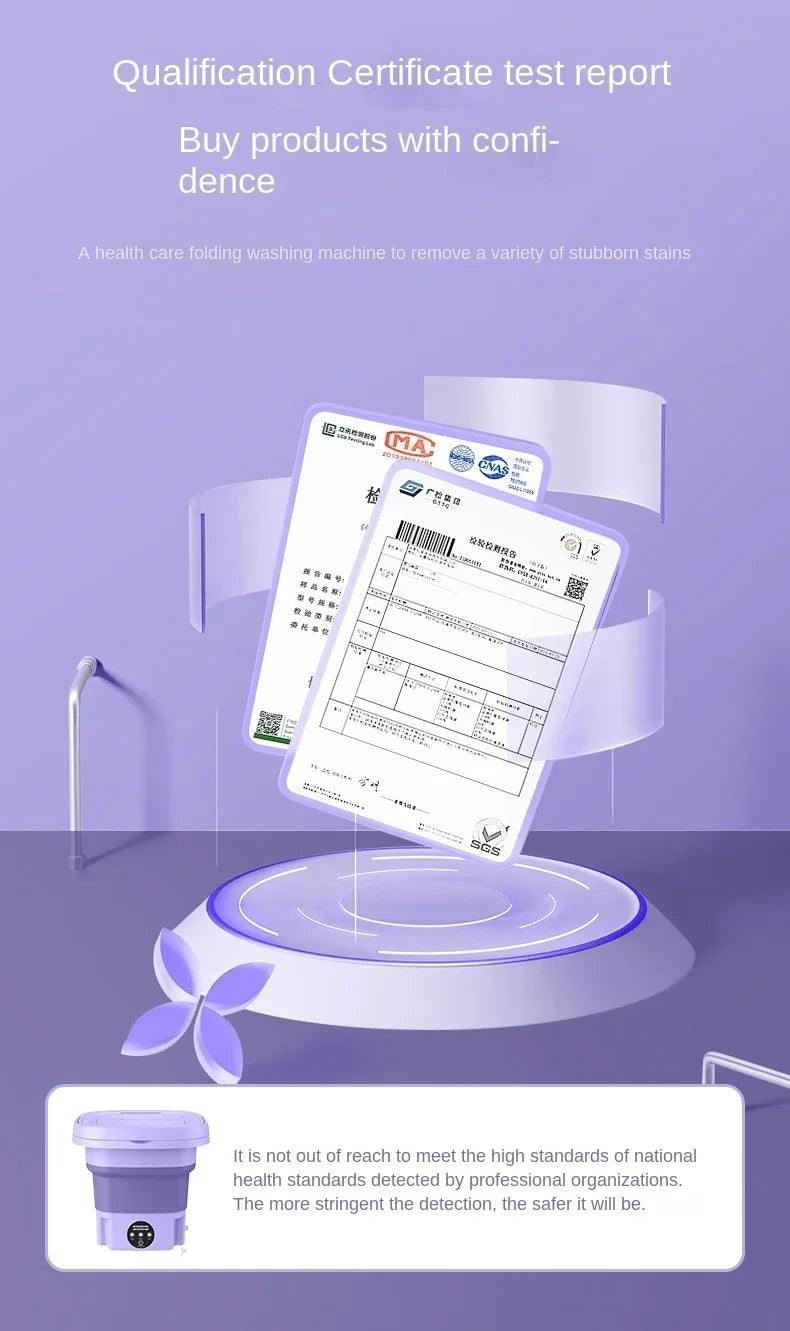 Portable Mini Washing Machine Bucket for Clothes Travel Washer