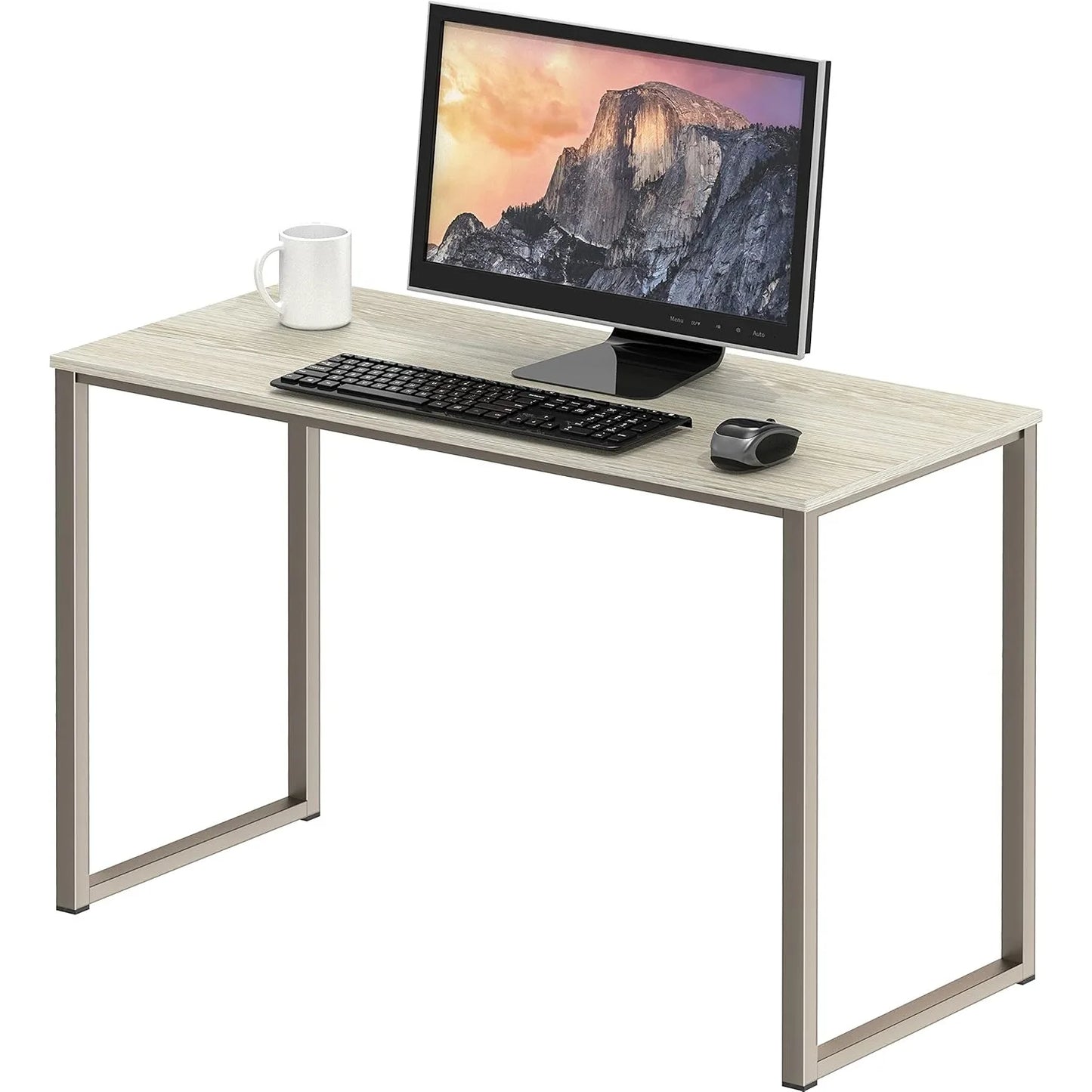Ljustra Home Office 32 Inch Computer Desk Modern Maple Finish