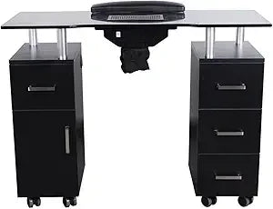 Manicure Table Nail Desk Beauty Salon Workstation with Dust Collector