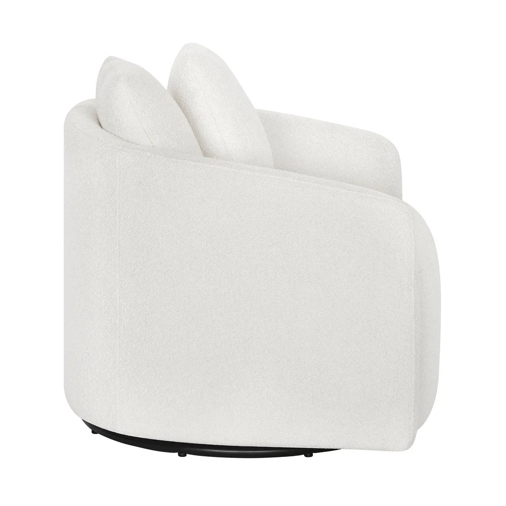 Kids Accent Chair Swivel Base Durable Wood Frame Plush Pillows