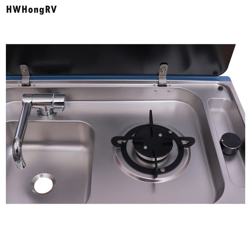 Ljustra Gas Stove Sink for Camper Van RV Boat Caravan Stainless Steel
