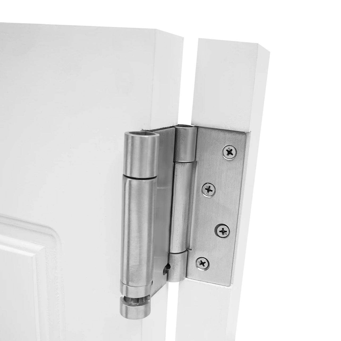 Modern White Pine Wood Swinging Partition Doors Double Door Divider