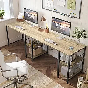 L Shaped Desk Reversible Corner Computer Desk for Home Office Large Writing