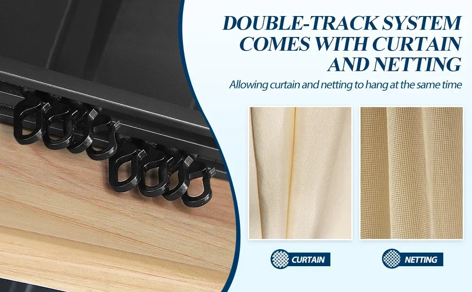 Heavy Duty Hardtop Gazebo 11FTx13FT Outdoor Cedar Wooden Gazebo