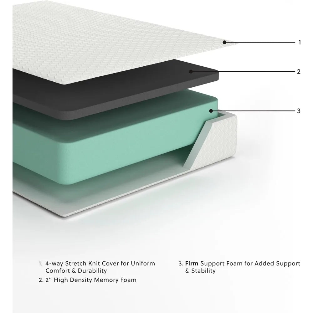 Ljustra Queen Size 12 Inch Medium Firm Memory Foam Mattress Pressure Relief