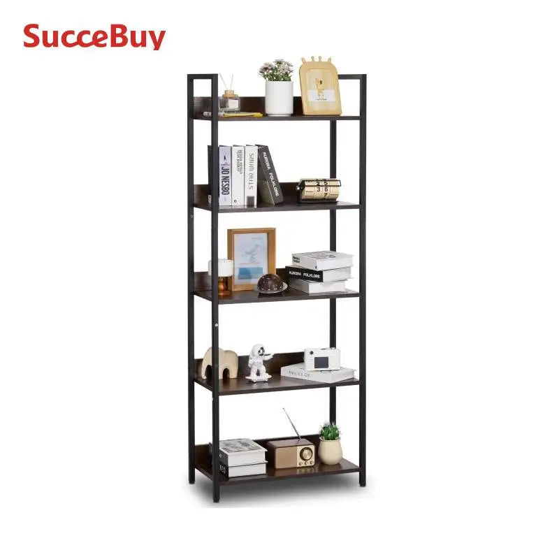 Ljustra Industrial Metal Bookshelf 3-14-Tier Open Storage Bookcase
