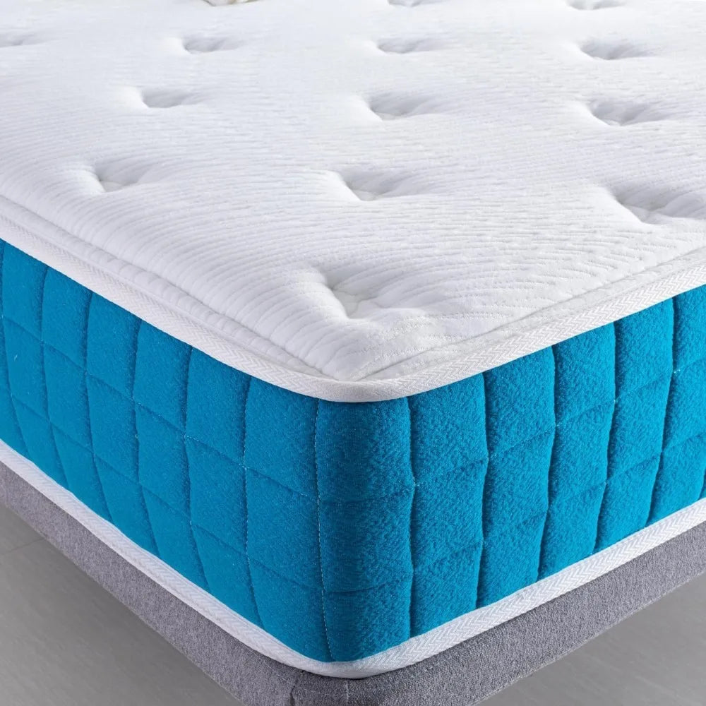 Ljustra Twin Mattress 10 Inch Hybrid Gel Memory Foam Bed in a Box