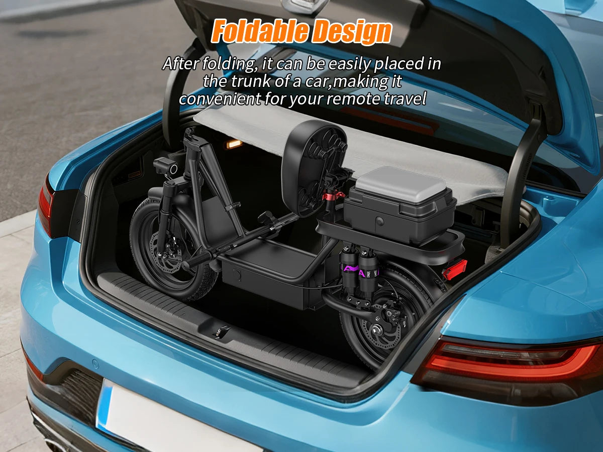 Adults Electric Scooter with Seat 700W 30 Mile Range Foldable E-Scooter