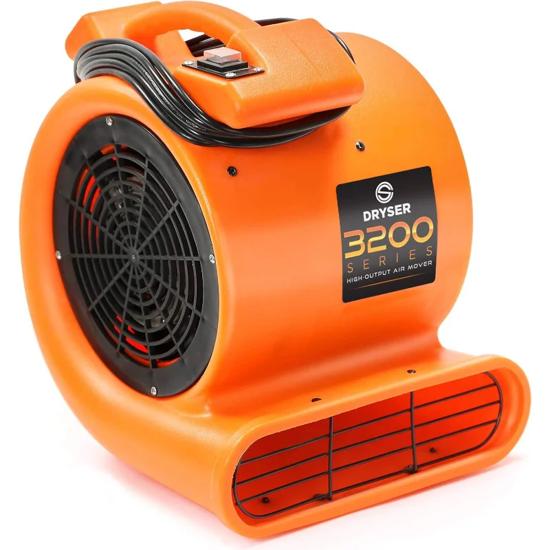 Dryser Air Mover Carpet Dryer Industrial Floor Fan 2 Speed 1/2 HP