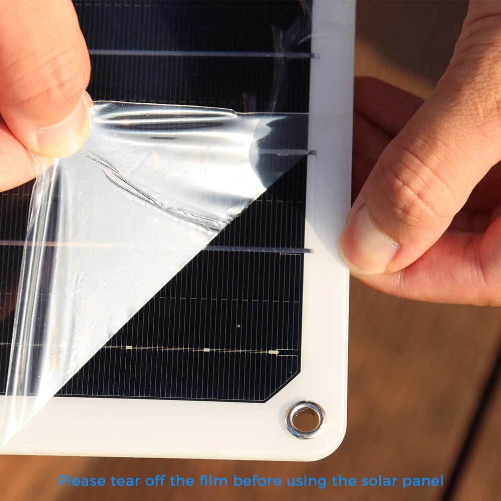 Ljustra 12V 50W Flexible Solar Panel Charger for Car Boat Home Camper