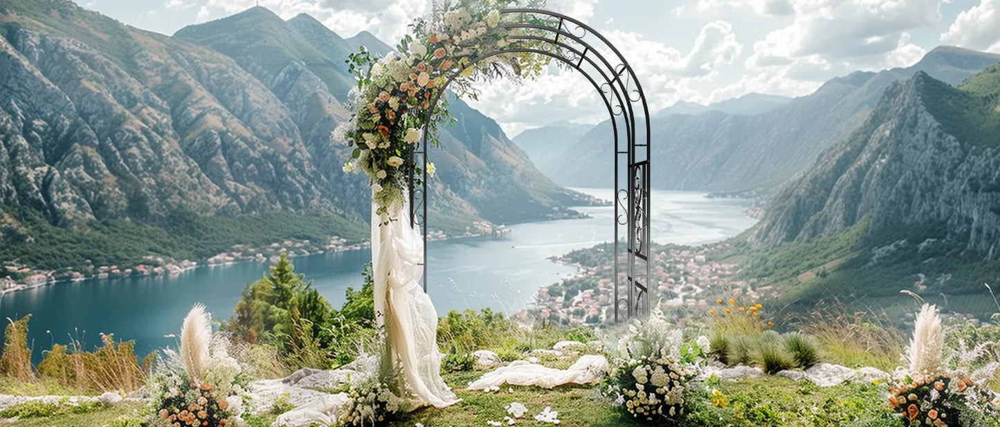 Metal Garden Plant Trellis Wedding Arch Frame for Climbing Plants