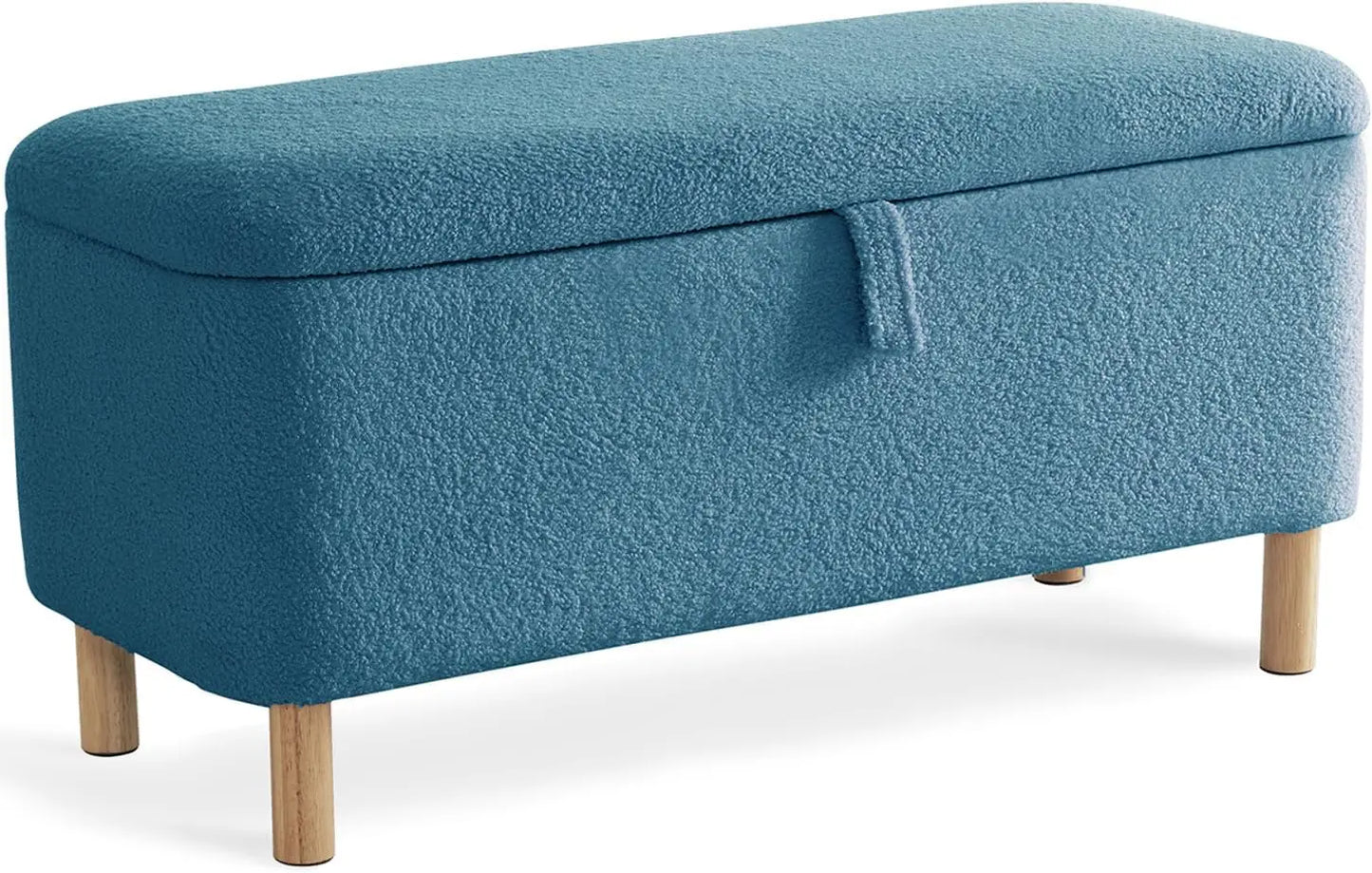 Boucle Storage Ottoman Bench for Bedroom Entryway Home Decor