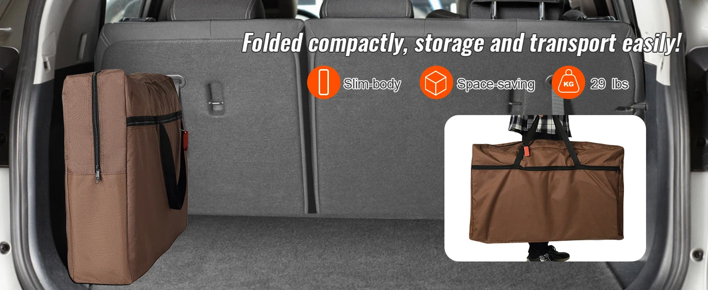 Ljustra Folding Camping Kitchen Table Portable Storage Rack Outdoor BBQ