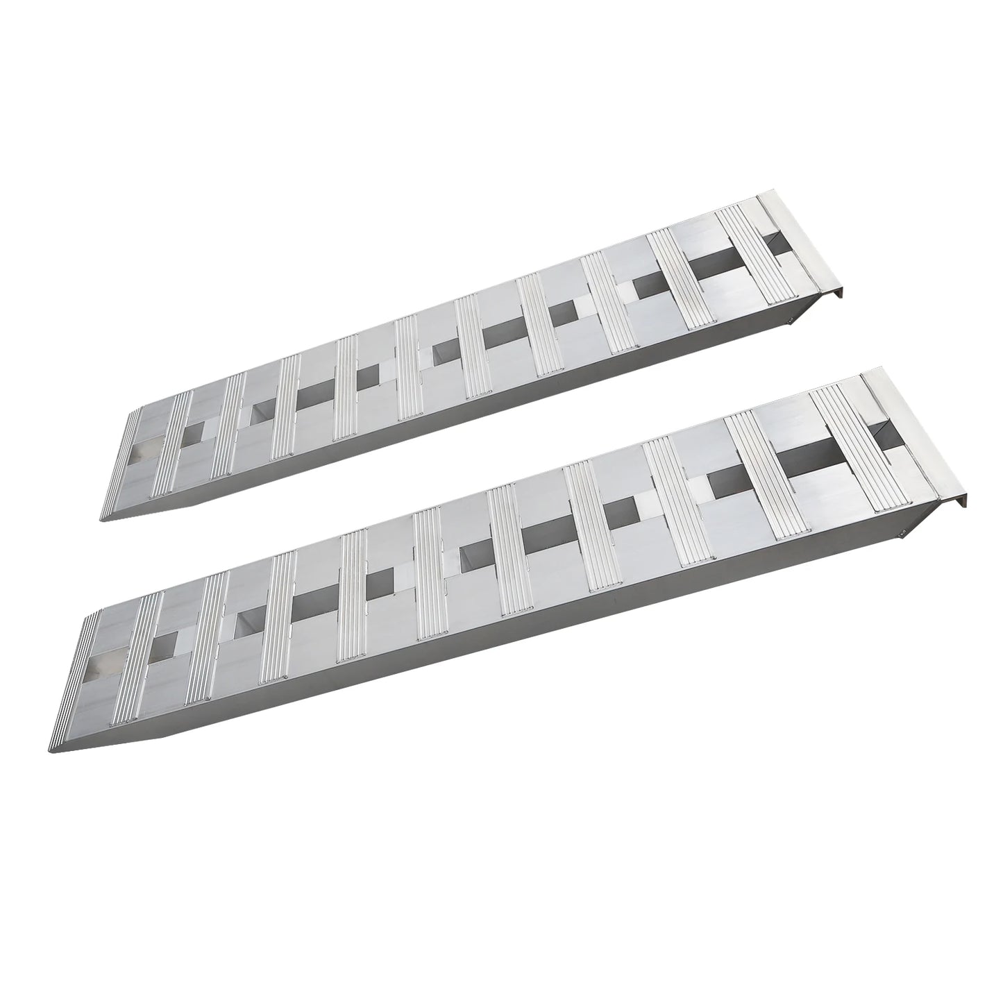 2pcs Heavy-Duty Aluminum Trailer Ramps 6000lbs 60"x12" Anti-Slip Ramps