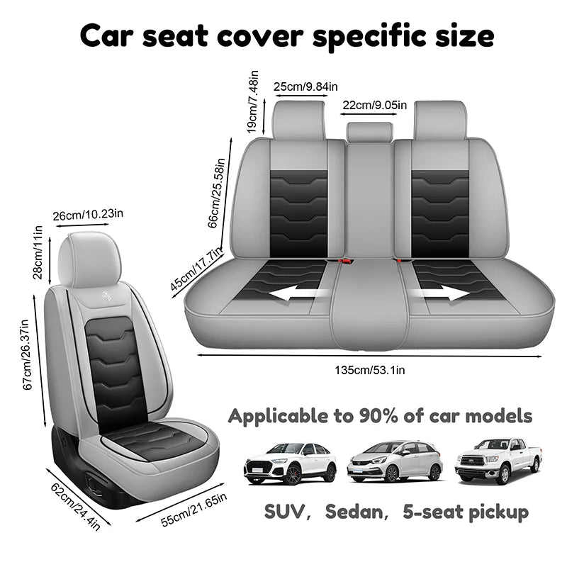 Universal Car Seat Covers Protectors for All Models Memory Foam