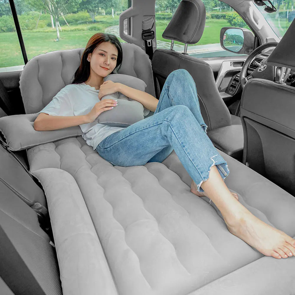 Portable SUV Travel Air Mattress Inflatable Car Camping Bed with Pillows
