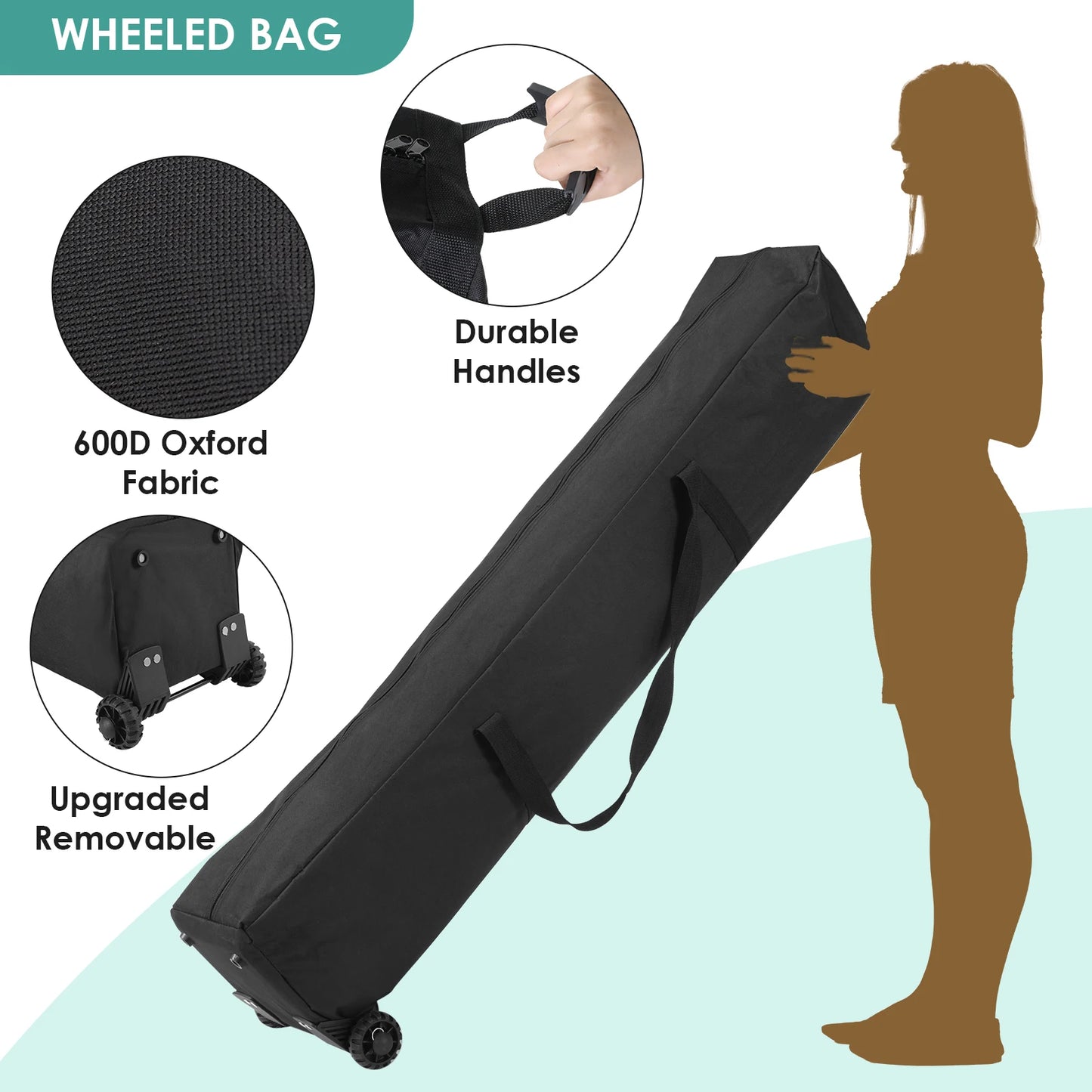 Gazebo Waterproof Pop Up Folding Tent with Mosquito Net 3.3x3.3m