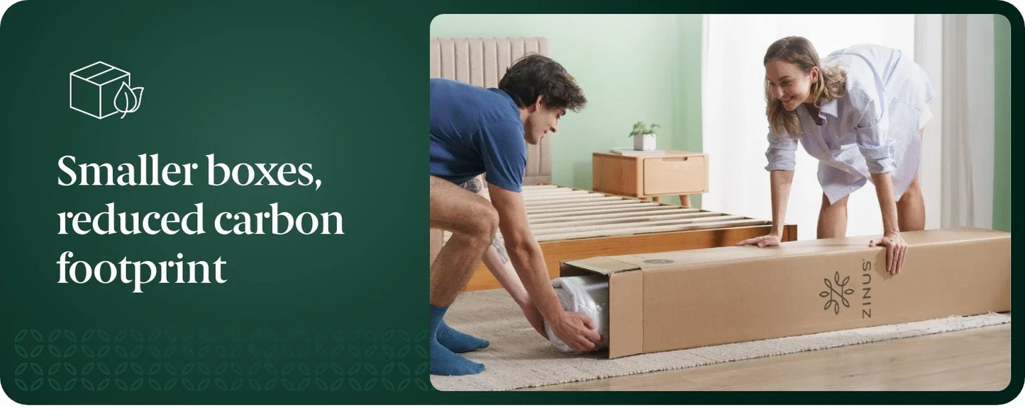 Ljustra 6 Inch Green Tea Memory Foam Mattress Twin Medium Firm Feel